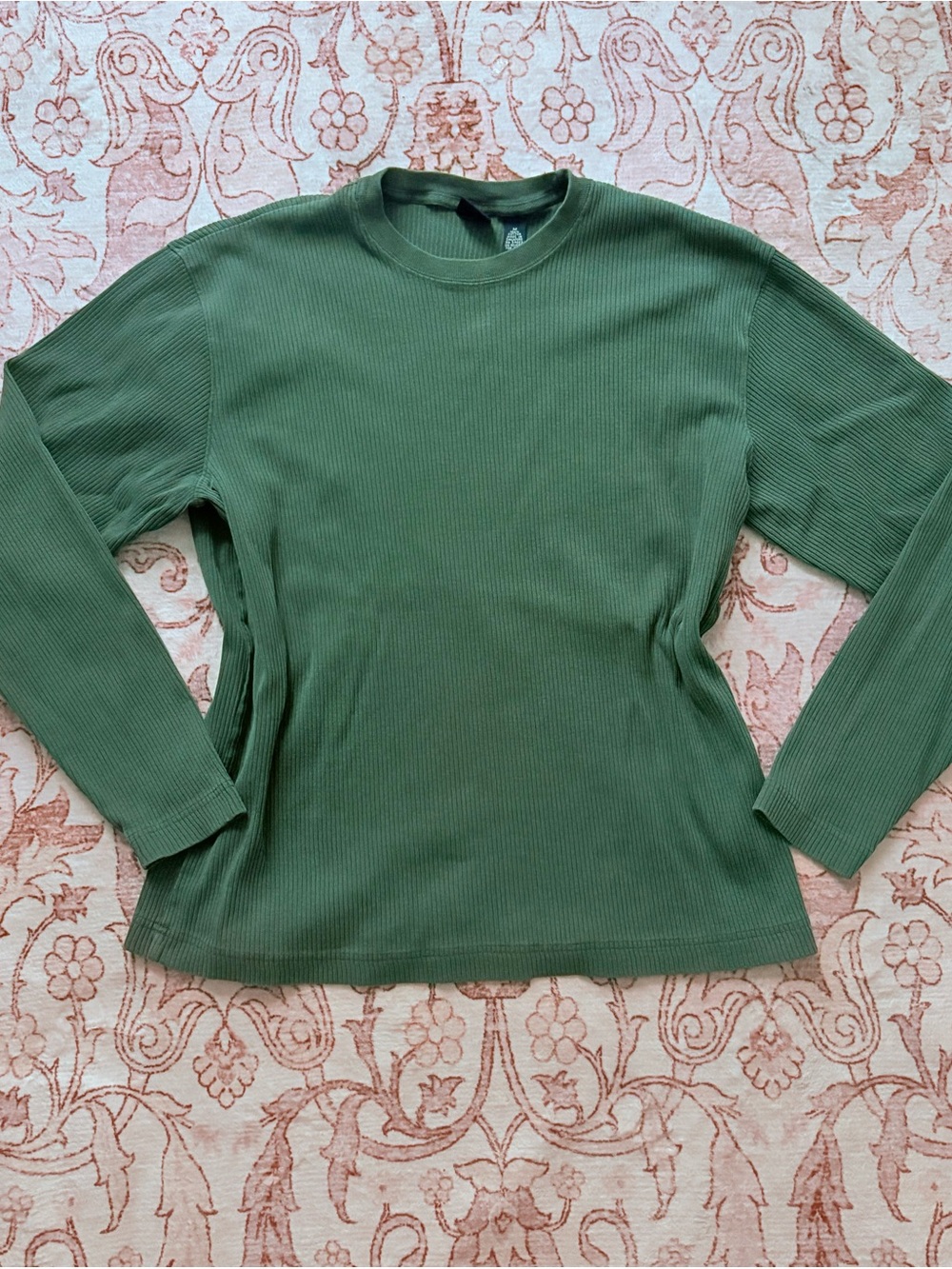 GAP Olive Green Ribbed Crewneck Sweater